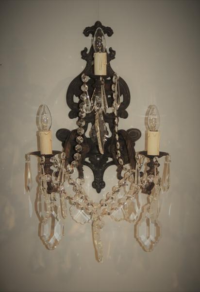 Applique Hotel de Paris noire