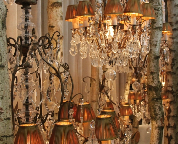 forrest of chandeliers 