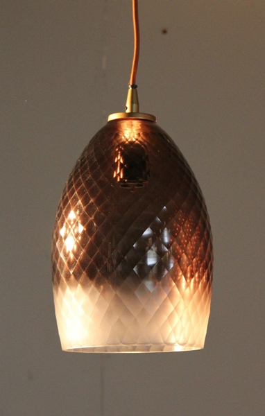 Lampe suspendue ronde Ombre L