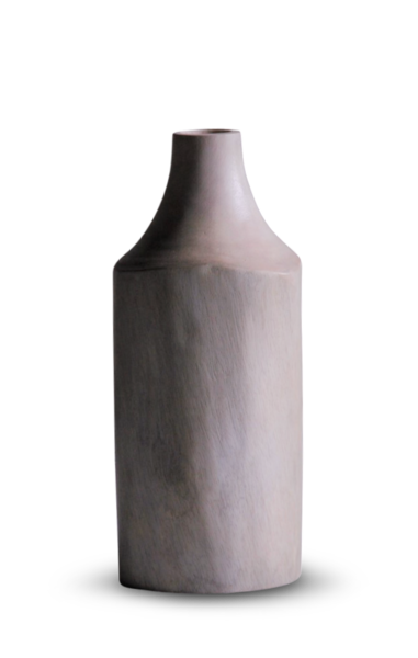 Wooden Vase Bleached S